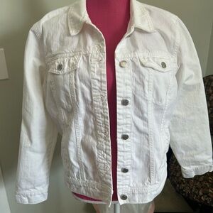 Old Navy White Jean Jacket